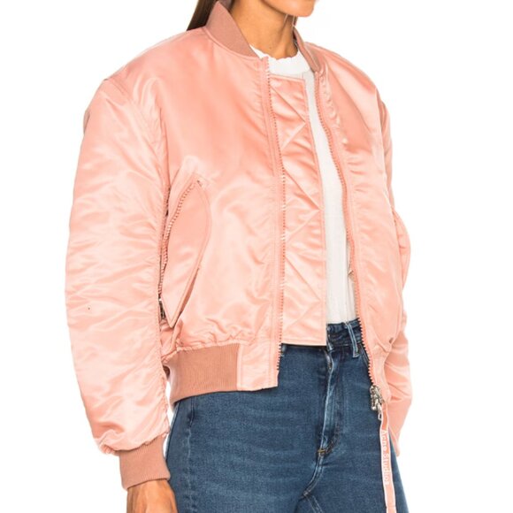 Acne Studios Bomber Jacket Dusty Rose Pink - Picture 3 of 12